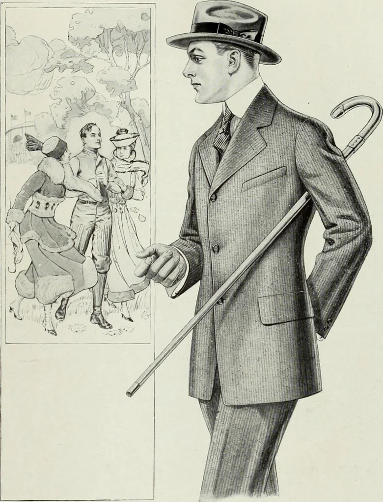 An illustration from Men's wear of Canada (January-December 1916), 1916, leaf 734