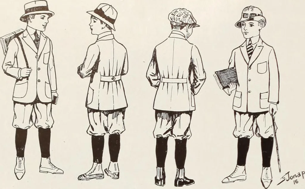 An illustration from Men's wear of Canada (January-December 1916), 1916, leaf 735