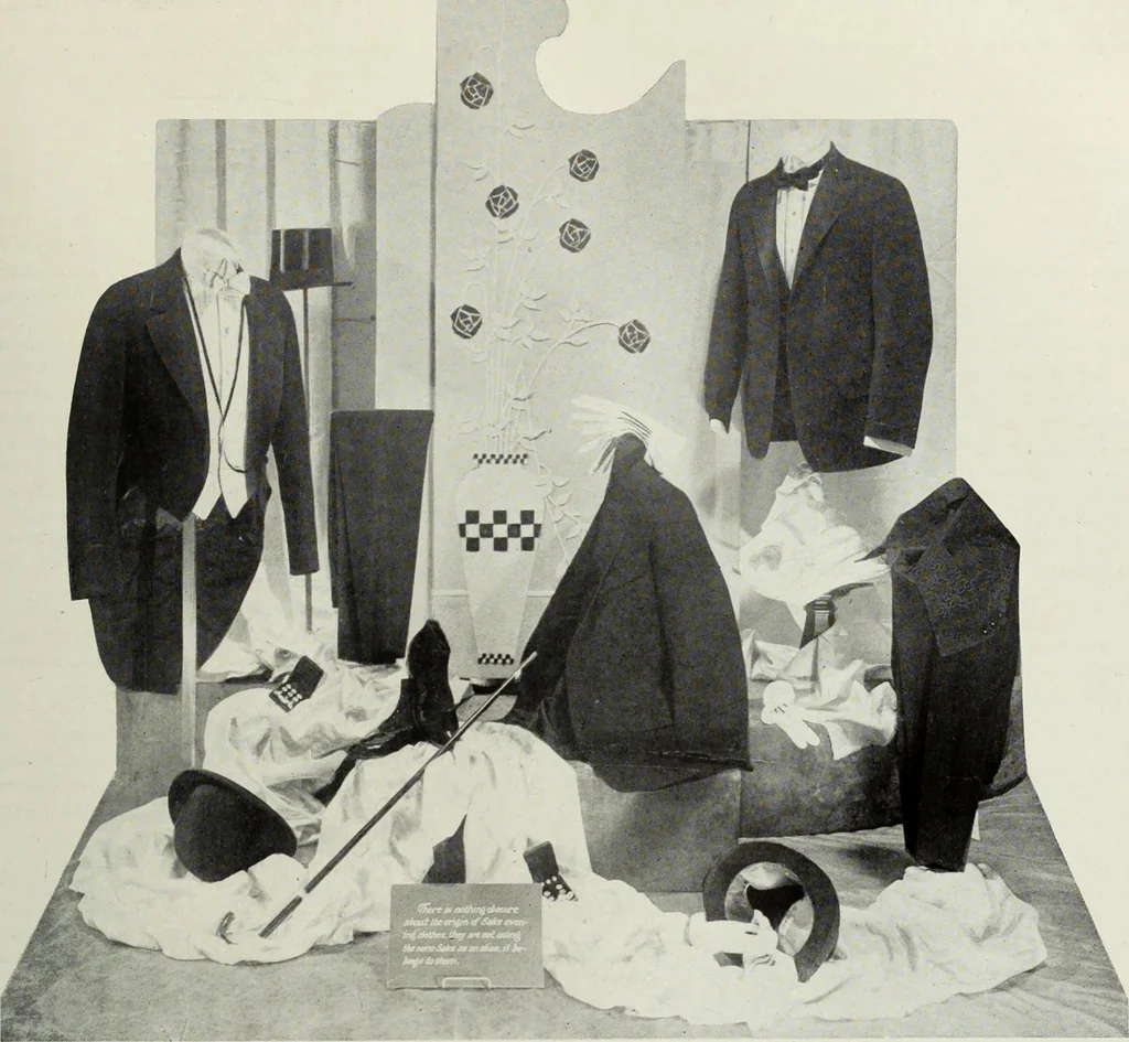 An illustration from Men's wear of Canada (January-December 1916), 1916, leaf 744