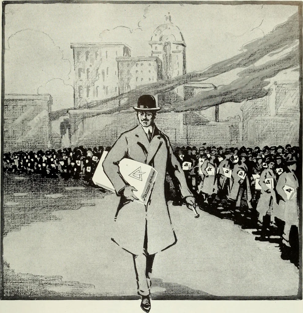 An illustration from Men's wear of Canada (January-December 1916), 1916, leaf 84
