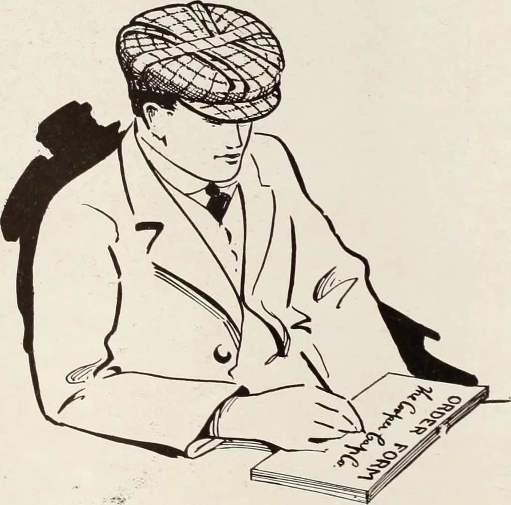 An illustration from Men's wear of Canada (January-December 1917), 1917, leaf 153