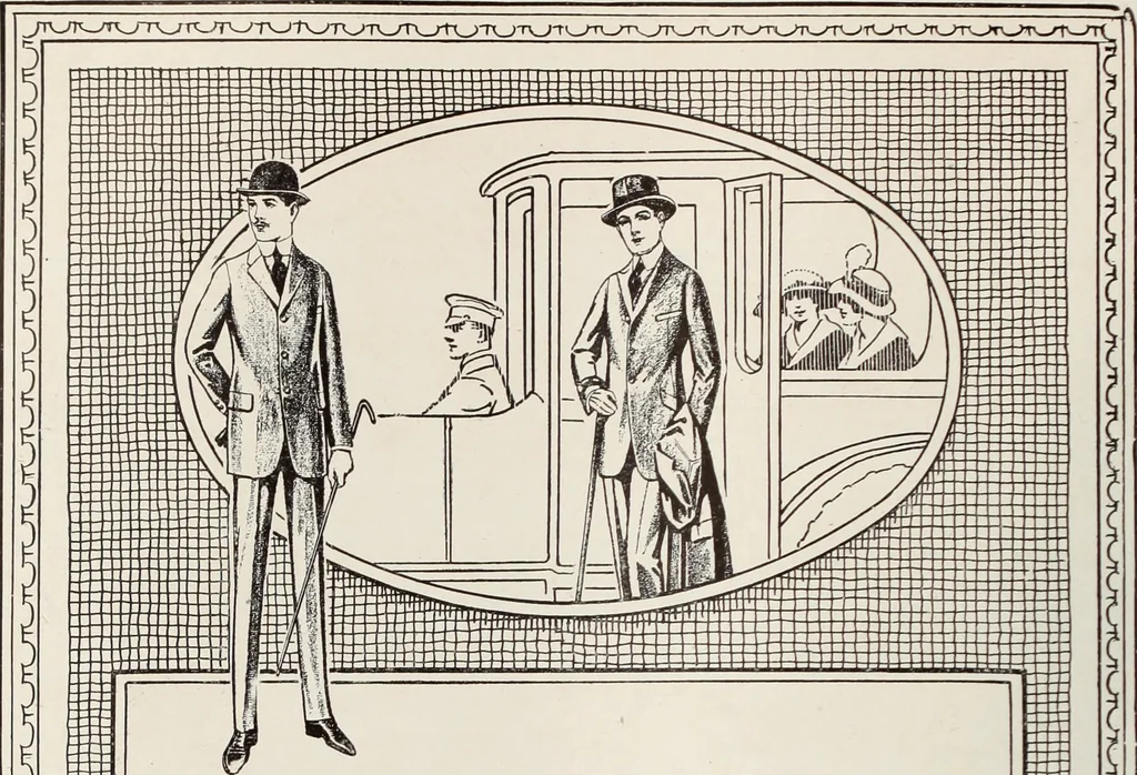 An illustration from Men's wear of Canada (January-December 1917), 1917, leaf 163