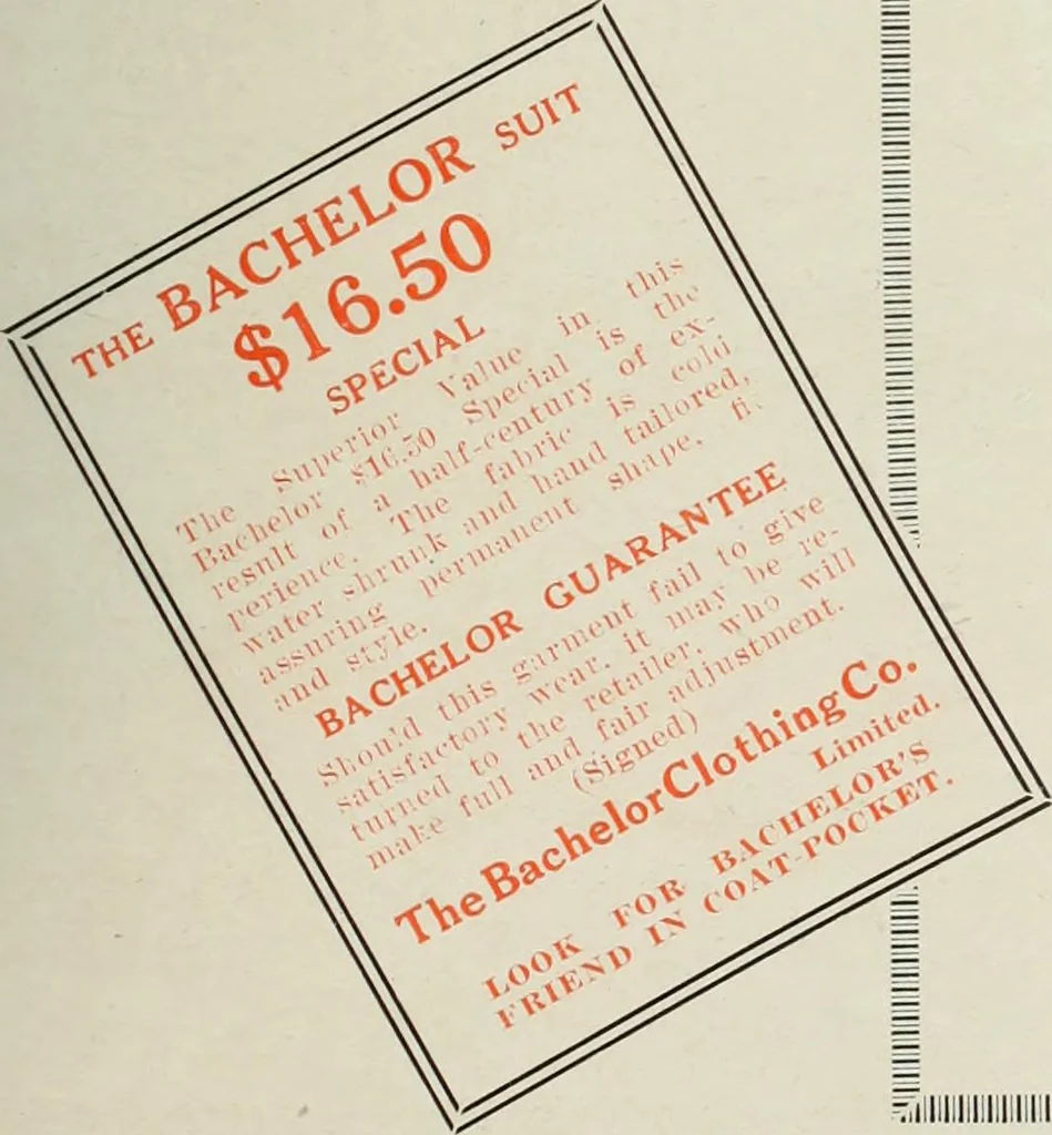 An illustration from Men's wear of Canada (January-December 1917), 1917, leaf 174
