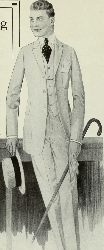 An illustration from Men's wear of Canada (January-December 1917), 1917, leaf 252
