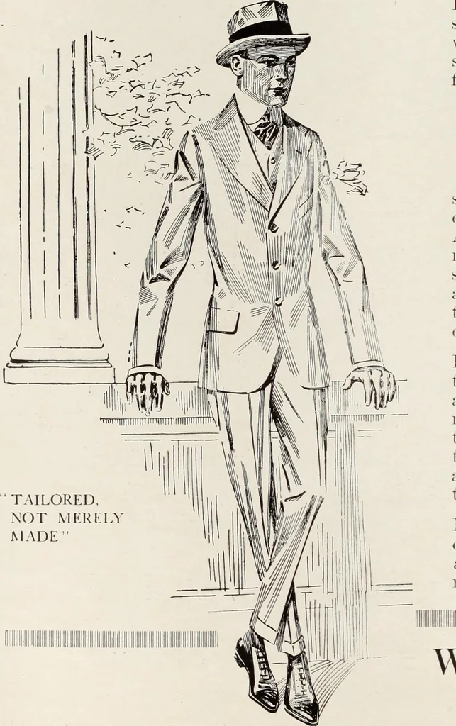 An illustration from Men's wear of Canada (January-December 1917), 1917, leaf 267