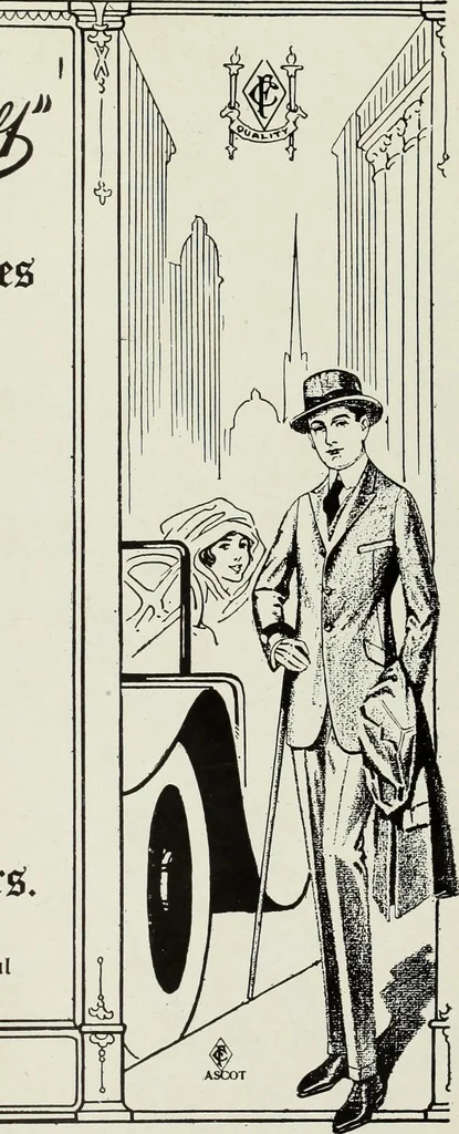 An illustration from Men's wear of Canada (January-December 1917), 1917, leaf 268