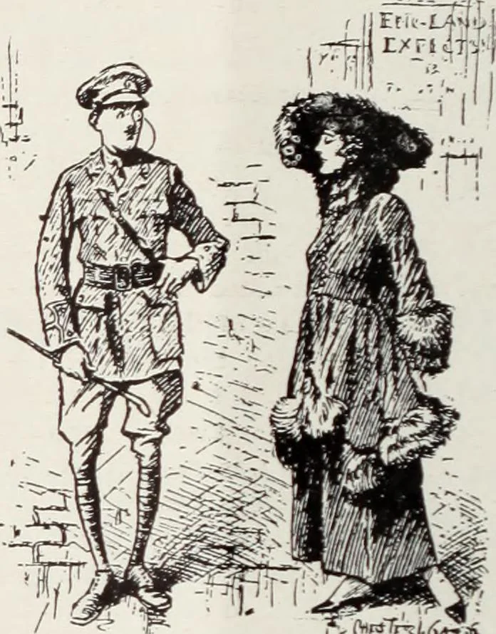 An illustration from Men's wear of Canada (January-December 1917), 1917, leaf 41
