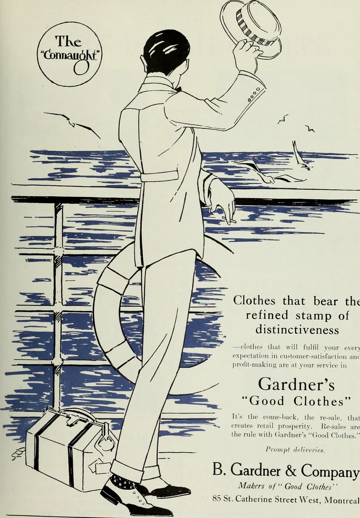 An illustration from Men's wear of Canada (January-December 1917), 1917, leaf 412