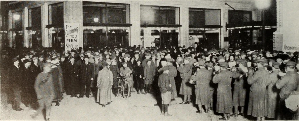 An illustration from Men's wear of Canada (January-December 1917), 1917, leaf 429