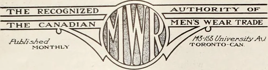 An illustration from Men's wear of Canada (January-December 1917), 1917, leaf 43