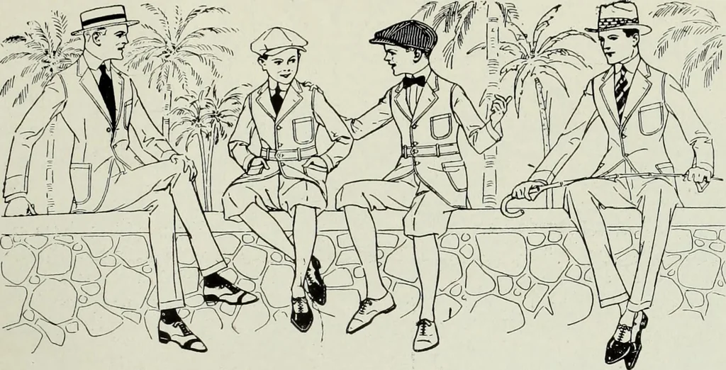 An illustration from Men's wear of Canada (January-December 1917), 1917, leaf 486