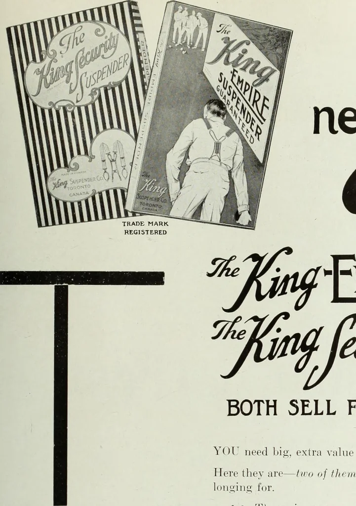 An illustration from Men's wear of Canada (January-December 1917), 1917, leaf 574