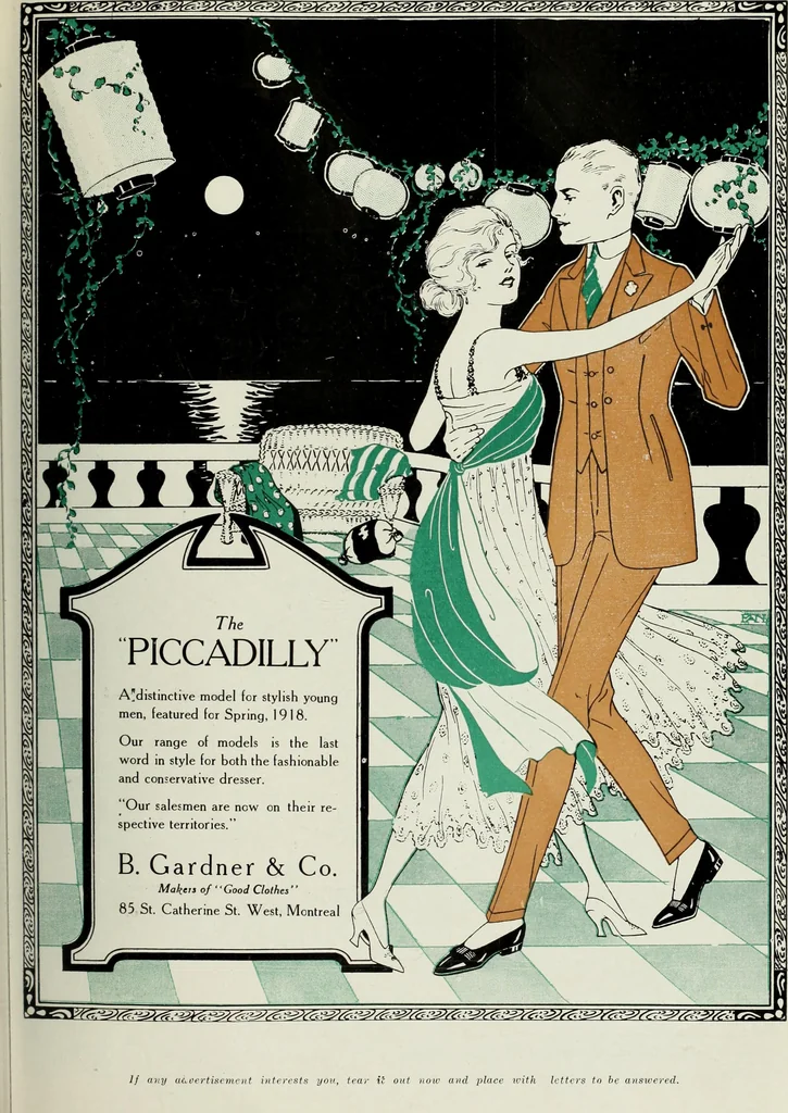 An illustration from Men's wear of Canada (January-December 1917), 1917, leaf 636