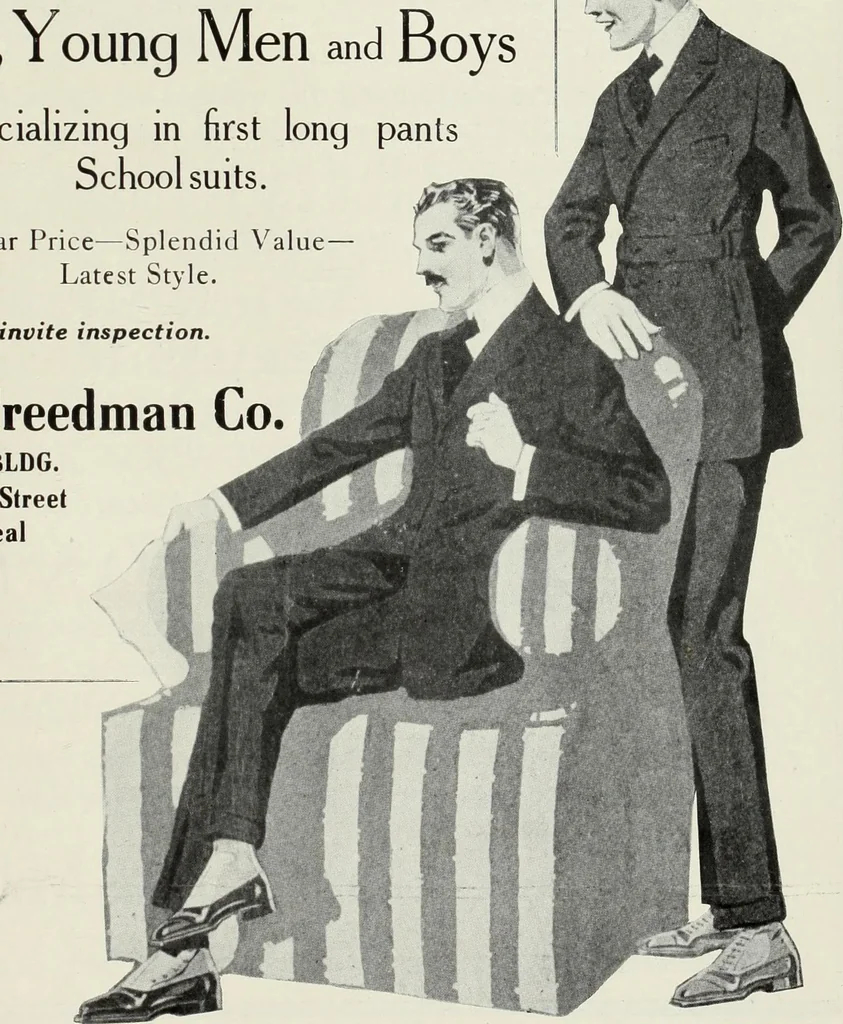 An illustration from Men's wear of Canada (January-December 1917), 1917, leaf 654