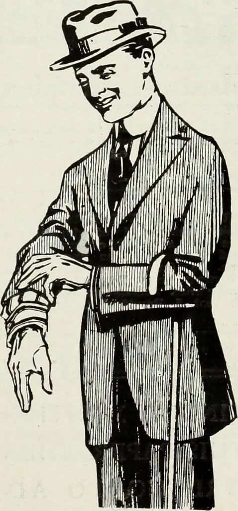An illustration from Men's wear of Canada (January-December 1917), 1917, leaf 732