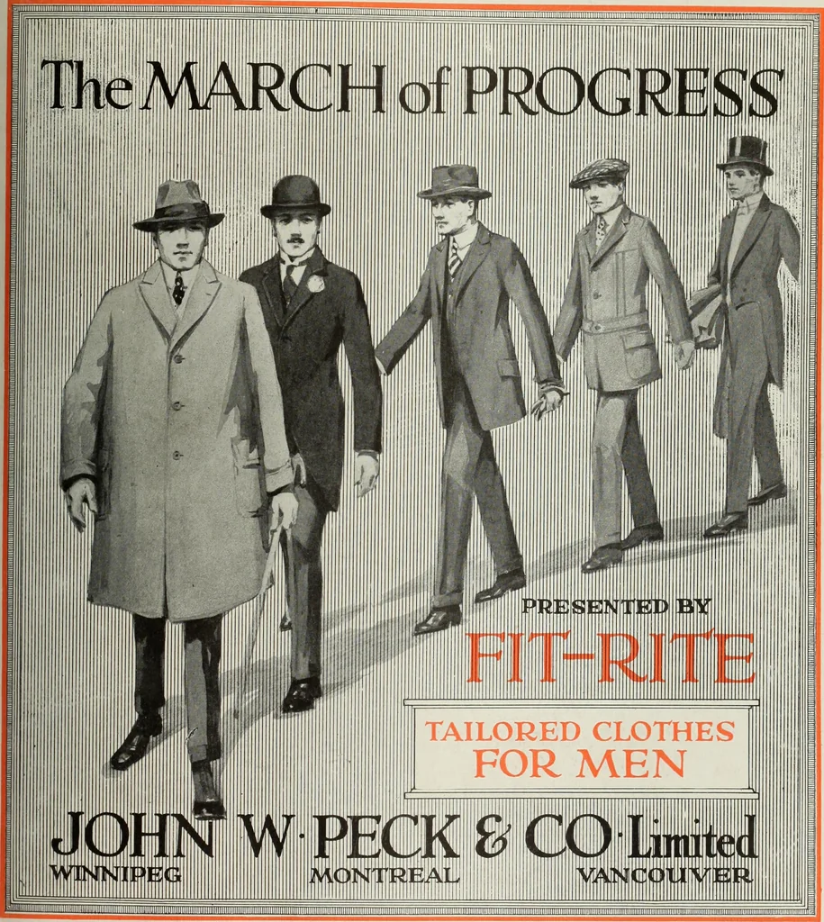 An illustration from Men's wear of Canada (January-December 1917), 1917, leaf 74