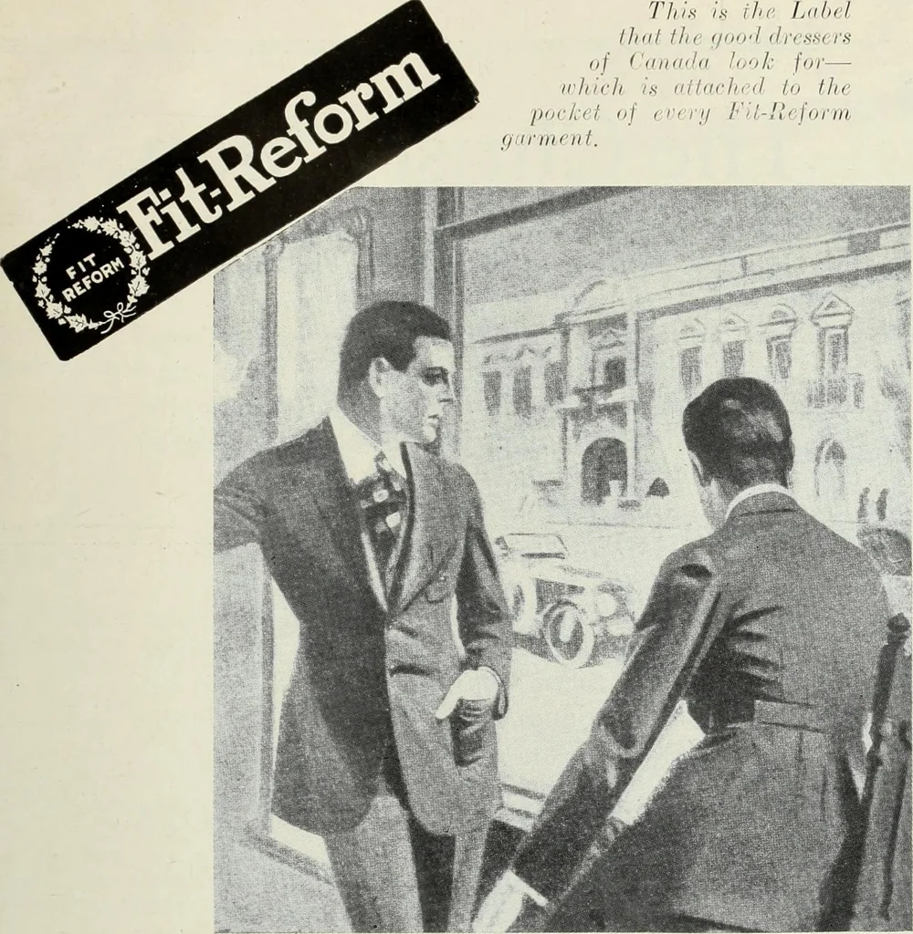 An illustration from Men's wear of Canada (January-December 1917), 1917, leaf 750