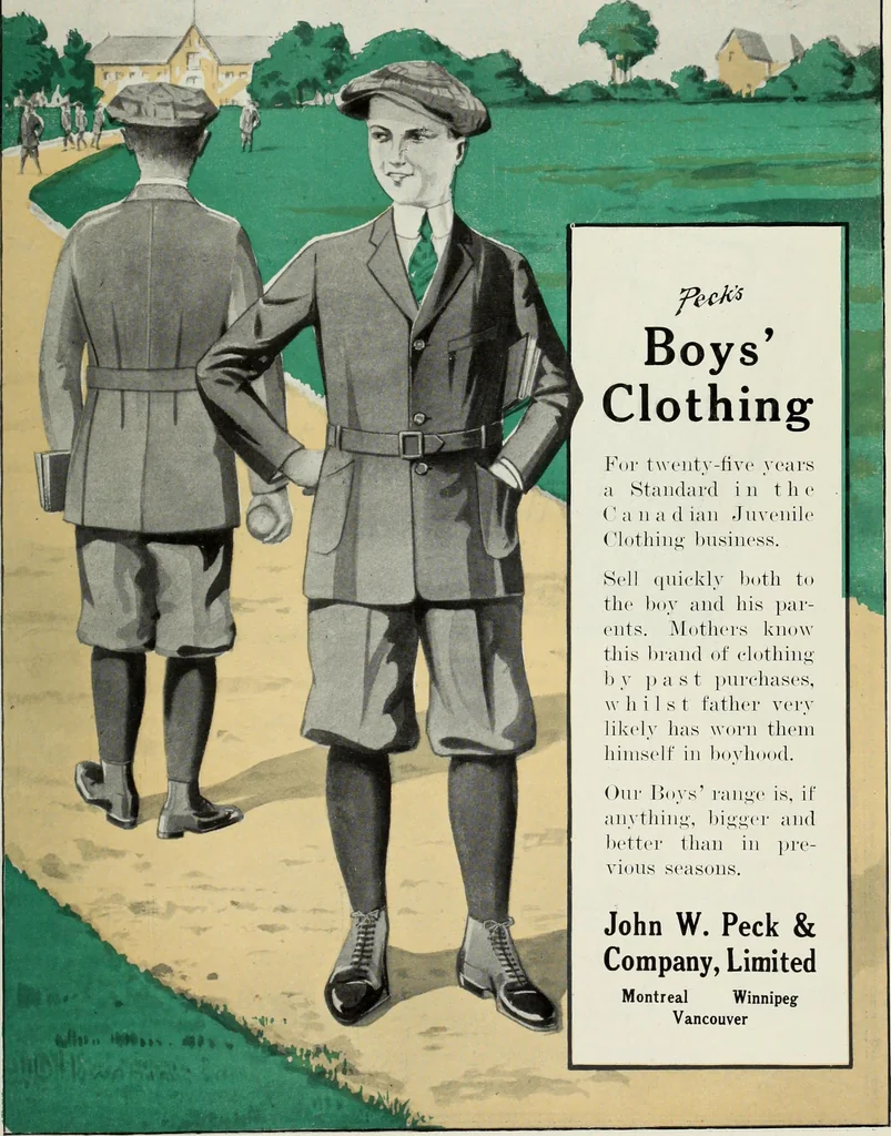 An illustration from Men's wear of Canada (January-December 1917), 1917, leaf 758