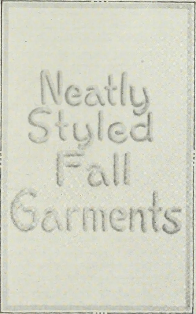 An illustration from Men's wear of Canada (January-December 1917), 1917, leaf 806