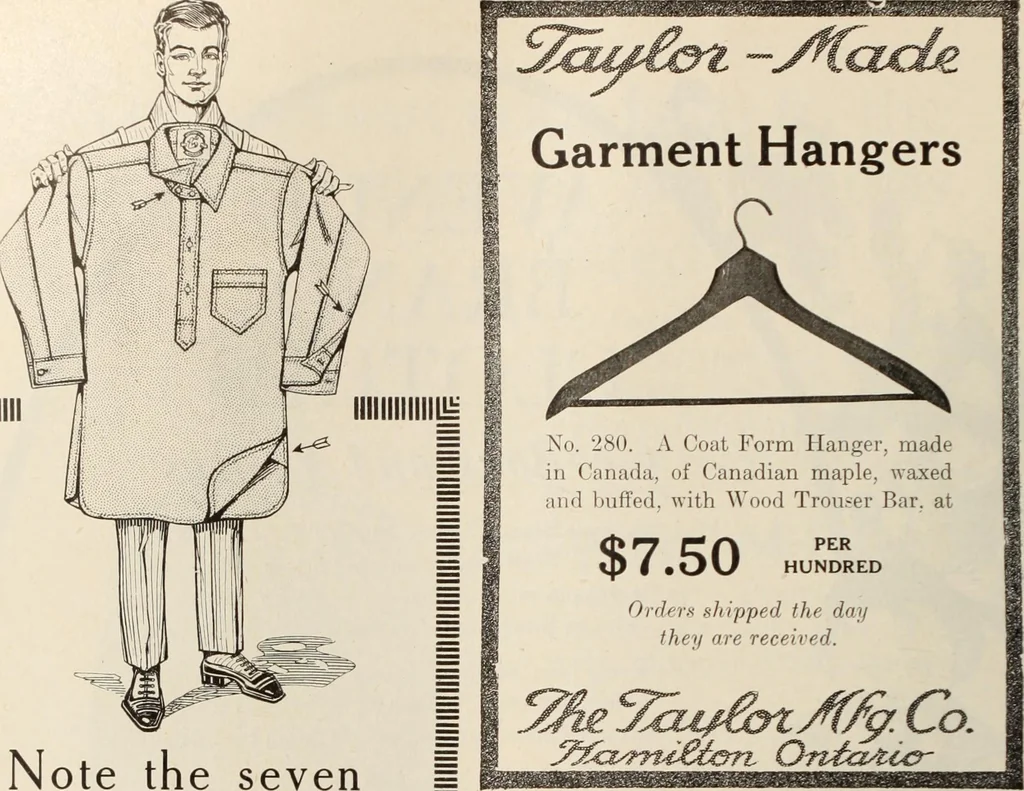 An illustration from Men's wear of Canada (January-December 1917), 1917, leaf 845