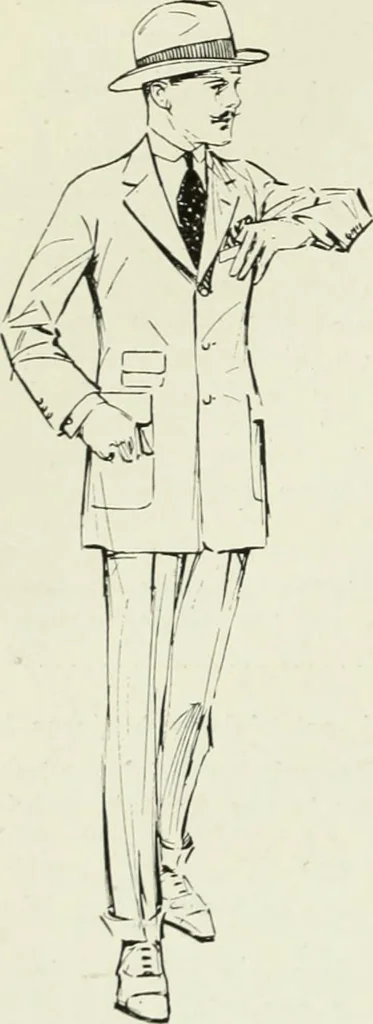 An illustration from Men's wear of Canada (January-December 1918), 1918, leaf 117
