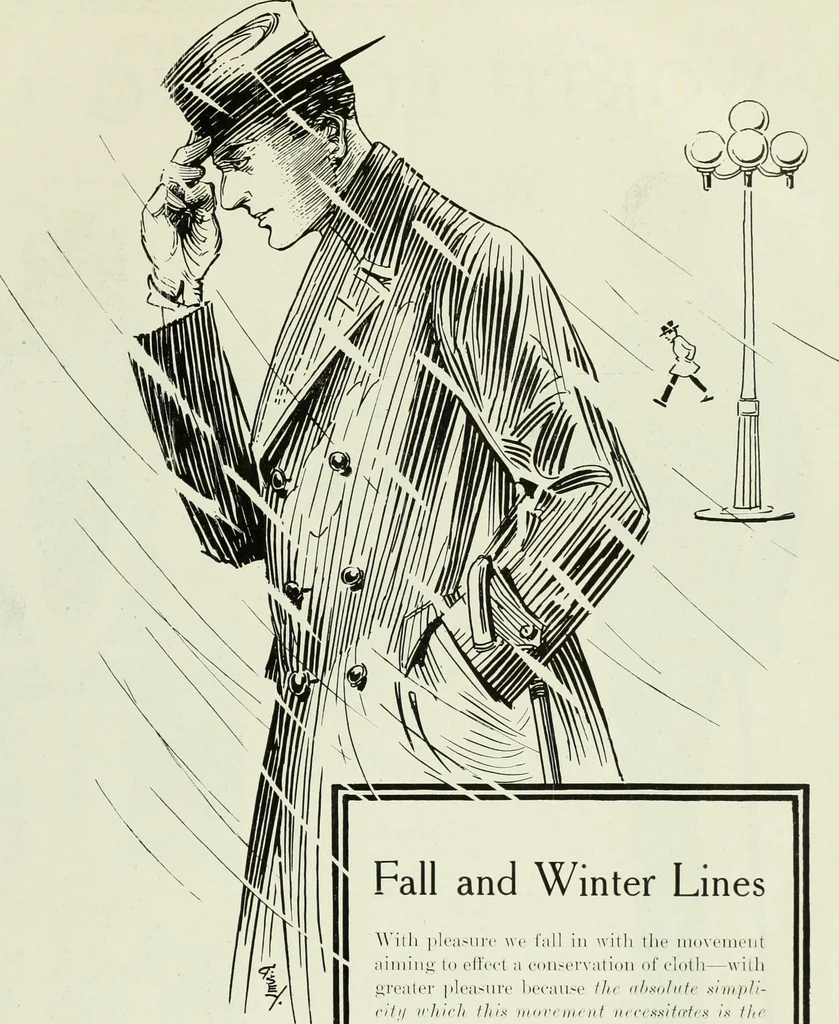 An illustration from Men's wear of Canada (January-December 1918), 1918, leaf 160