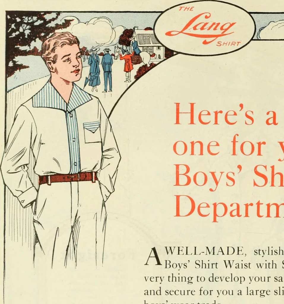 An illustration from Men's wear of Canada (January-December 1918), 1918, leaf 187