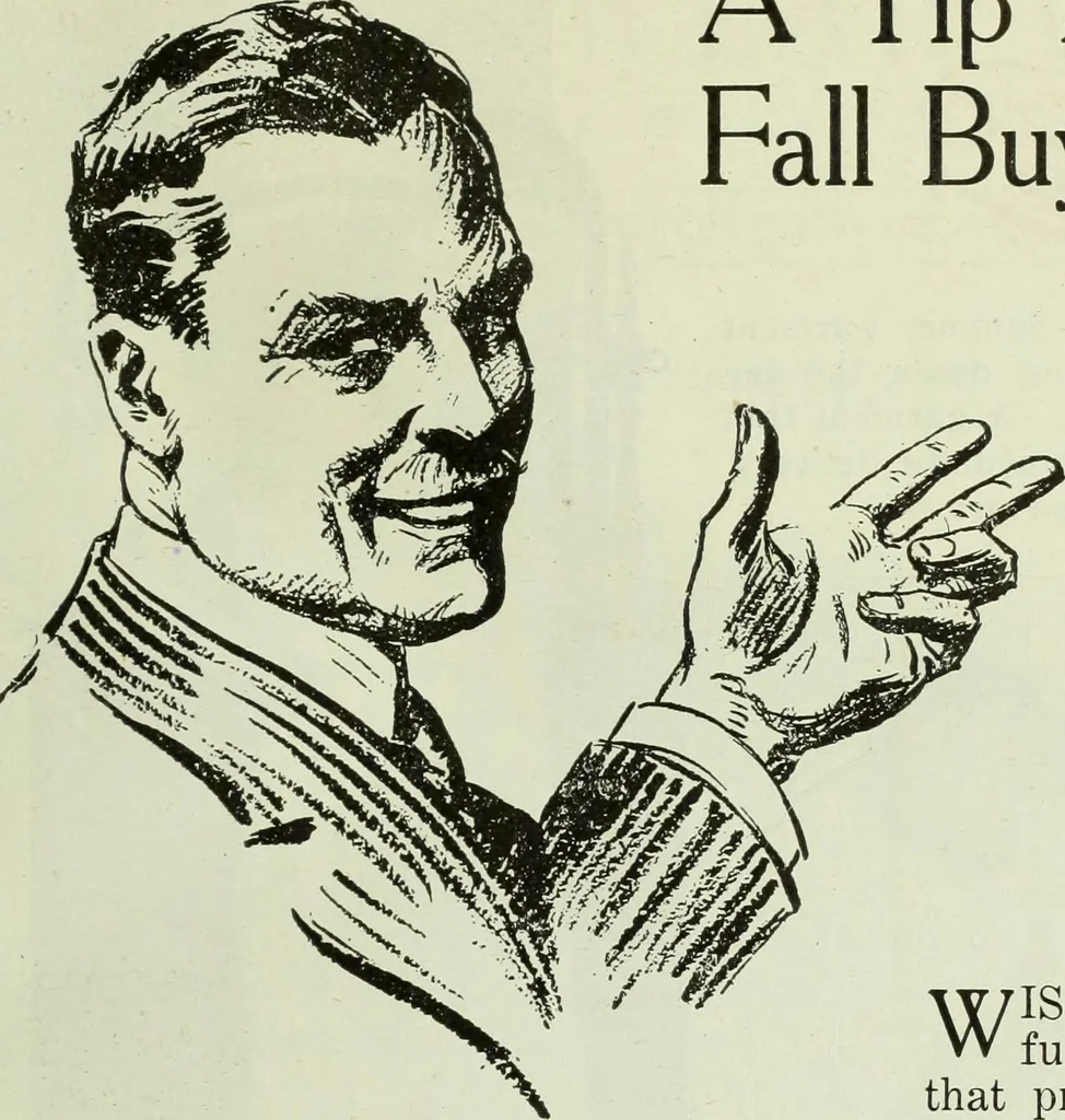 An illustration from Men's wear of Canada (January-December 1918), 1918, leaf 418