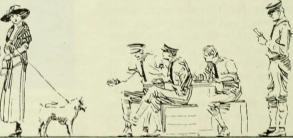 An illustration from Men's wear of Canada (January-December 1918), 1918, leaf 425