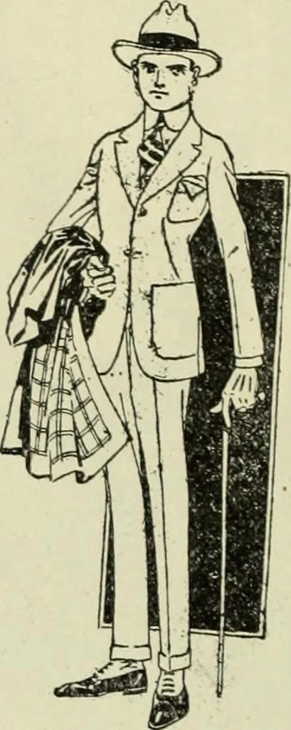 An illustration from Men's wear of Canada (January-December 1918), 1918, leaf 43
