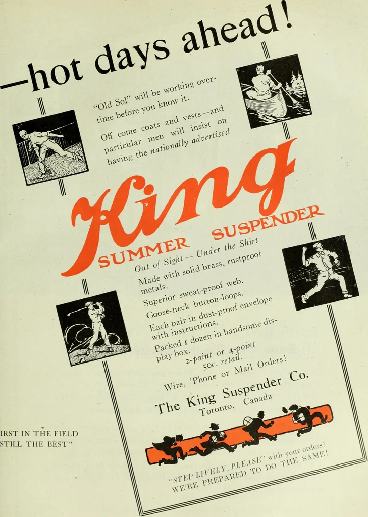 An illustration from Men's wear of Canada (January-December 1918), 1918, leaf 454