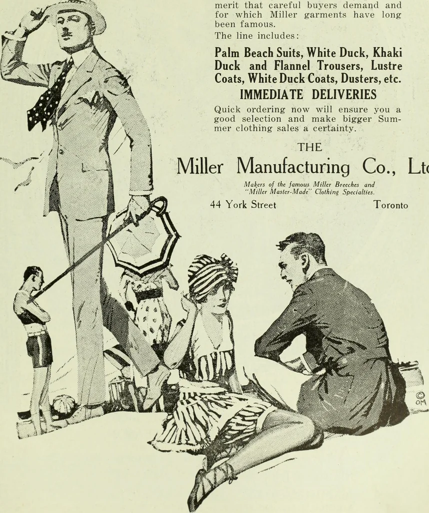 An illustration from Men's wear of Canada (January-December 1918), 1918, leaf 484