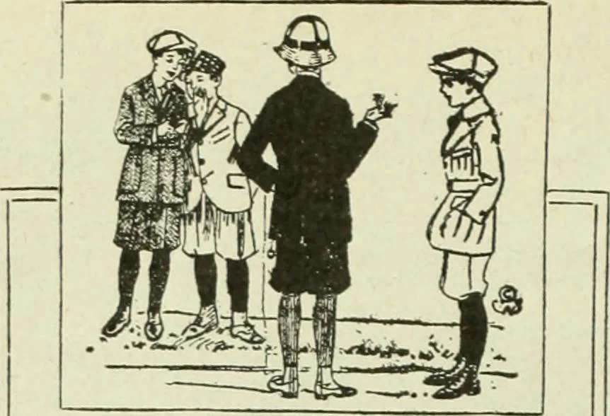 An illustration from Men's wear of Canada (January-December 1918), 1918, leaf 499