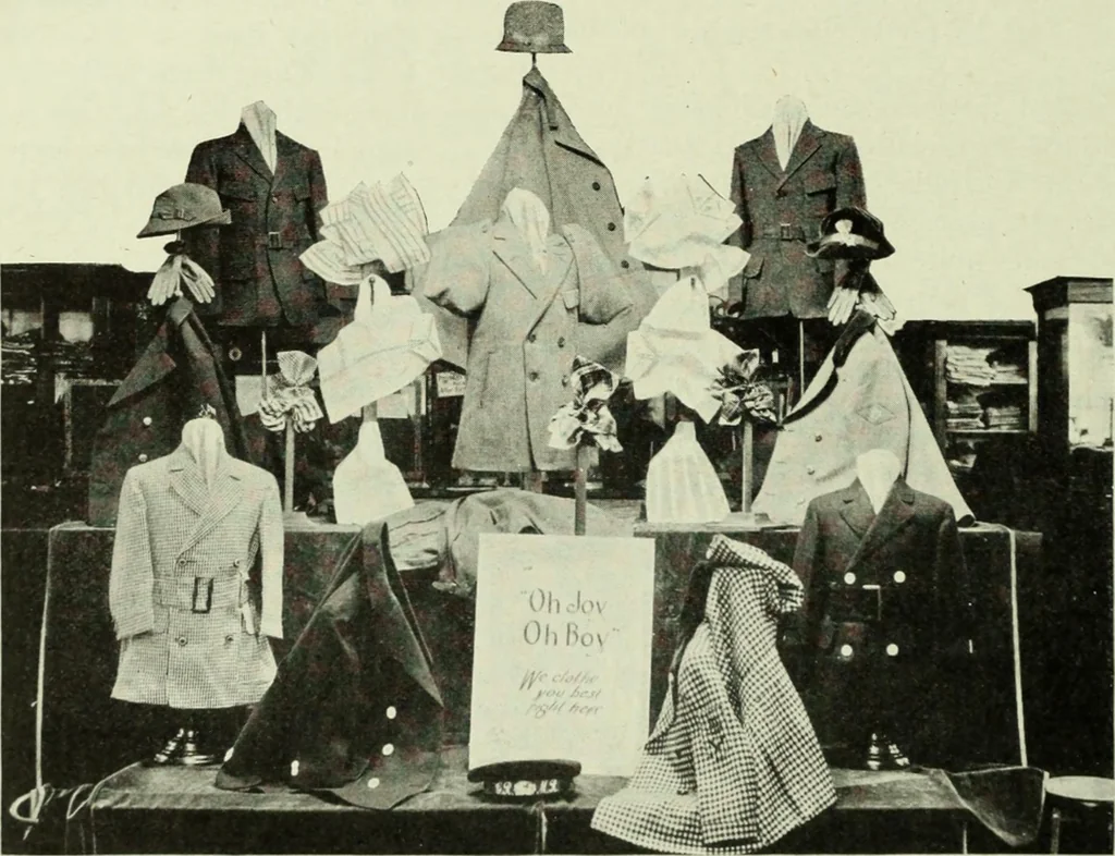 An illustration from Men's wear of Canada (January-December 1918), 1918, leaf 583