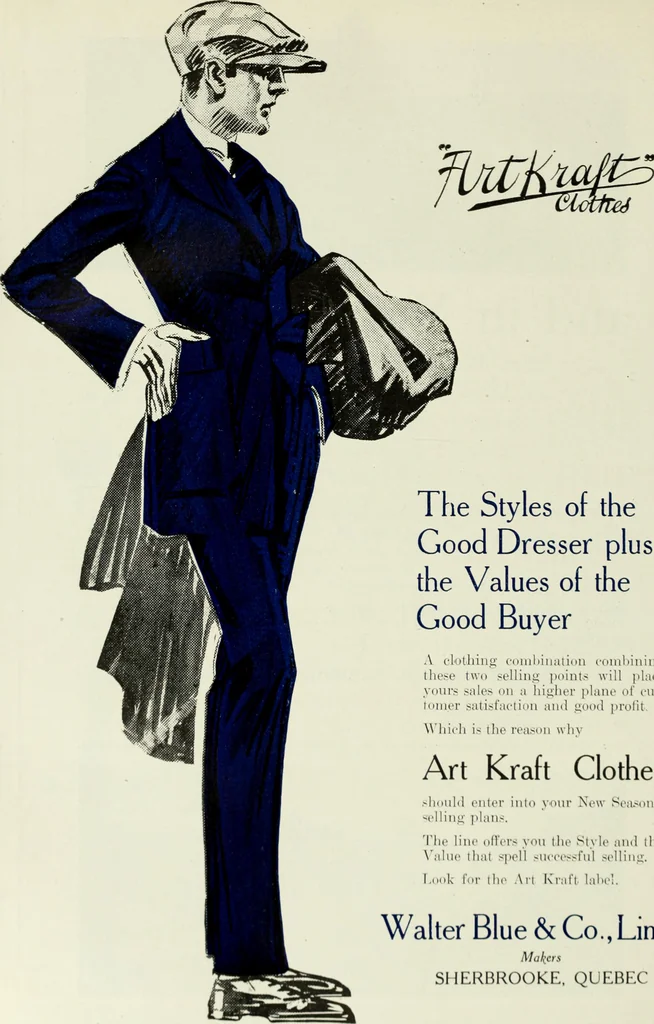 An illustration from Men's wear of Canada (January-December 1918), 1918, leaf 643