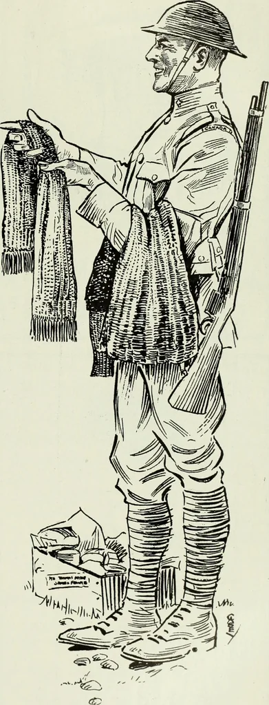 An illustration from Men's wear of Canada (January-December 1918), 1918, leaf 672