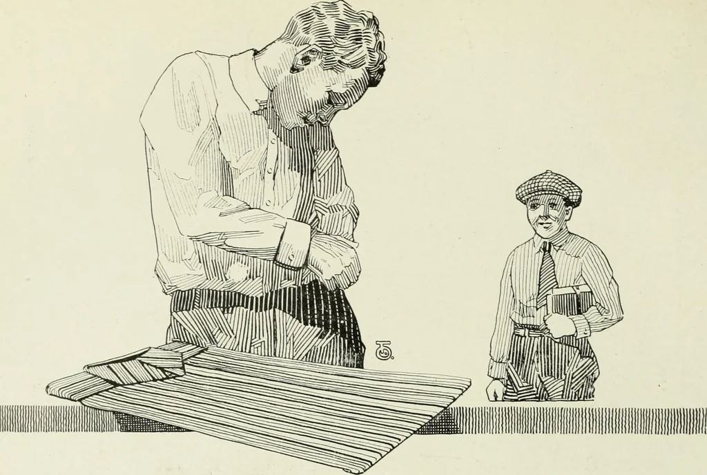 An illustration from Men's wear of Canada (January-December 1918), 1918, leaf 733