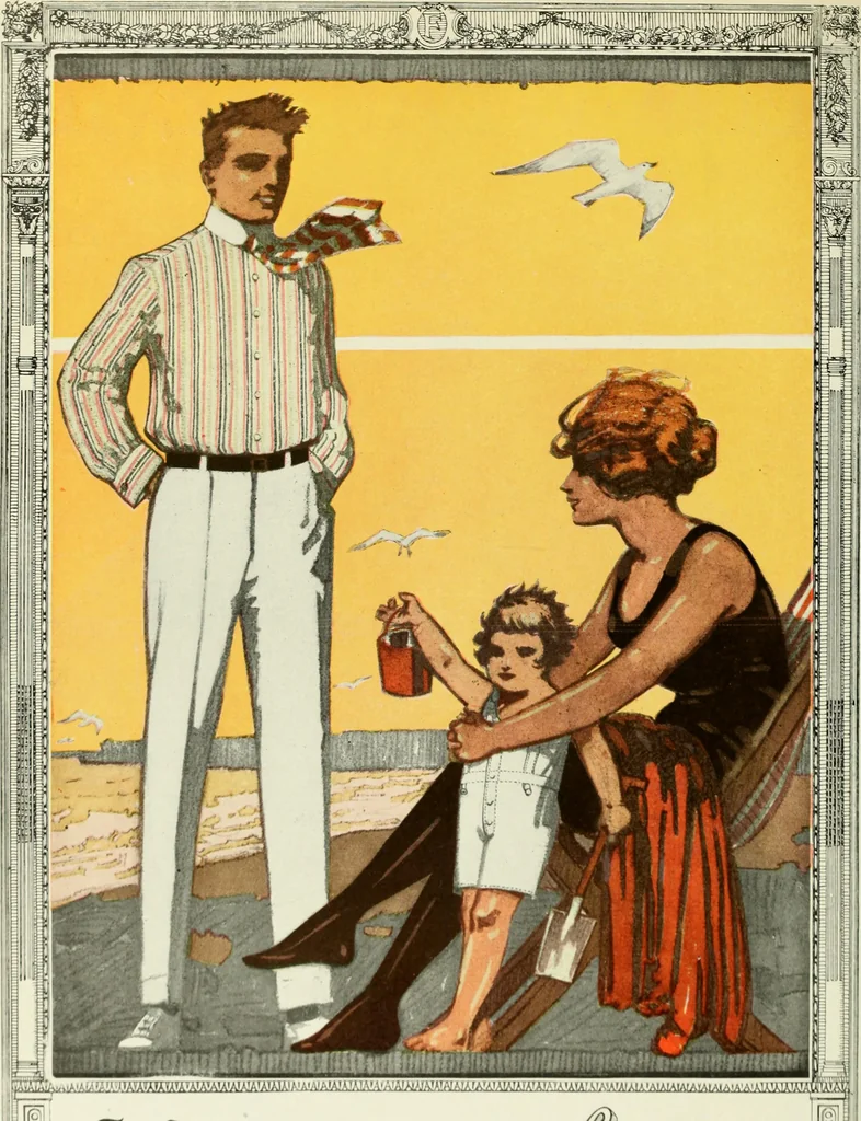 An illustration from Men's wear of Canada (January-December 1918), 1918, leaf 735