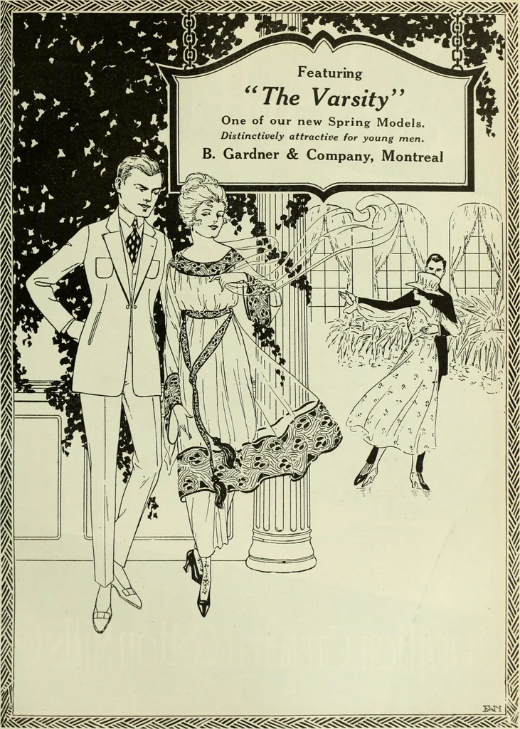 An illustration from Men's wear of Canada (January-December 1918), 1918, leaf 770