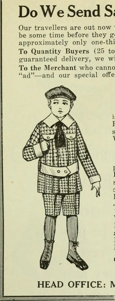An illustration from Men's wear of Canada (January-December 1918), 1918, leaf 806