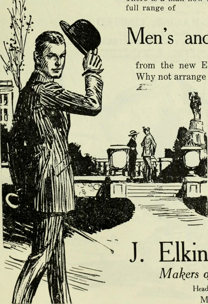 An illustration from Men's wear of Canada (January-December 1918), 1918, leaf 828