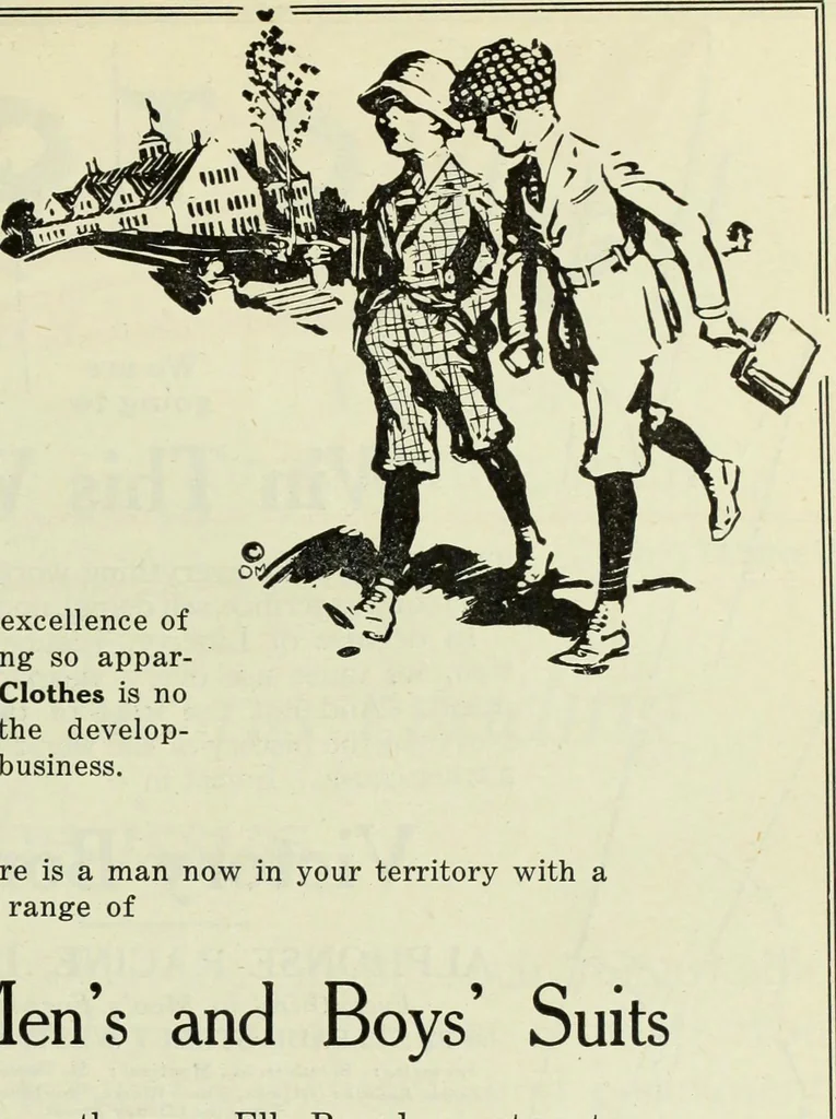 An illustration from Men's wear of Canada (January-December 1918), 1918, leaf 828