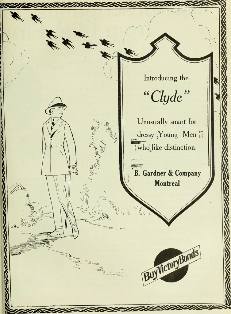 An illustration from Men's wear of Canada (January-December 1918), 1918, leaf 890