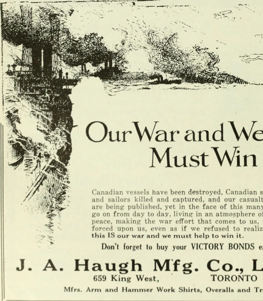 An illustration from Men's wear of Canada (January-December 1918), 1918, leaf 893