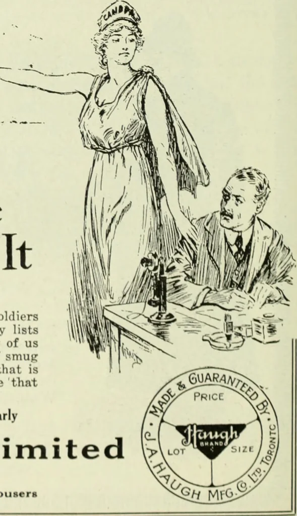An illustration from Men's wear of Canada (January-December 1918), 1918, leaf 893