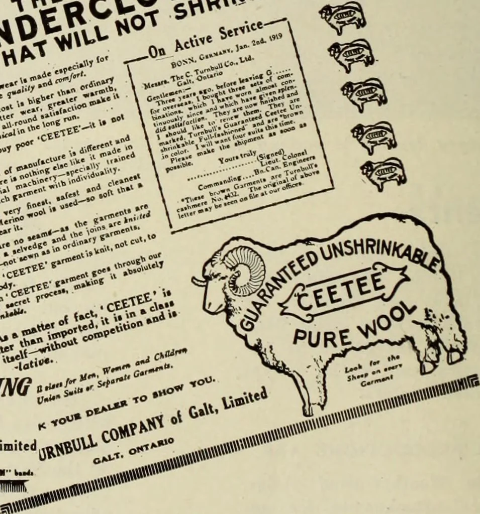 An illustration from Men's wear of Canada (January-December 1919), 1919, leaf 1013