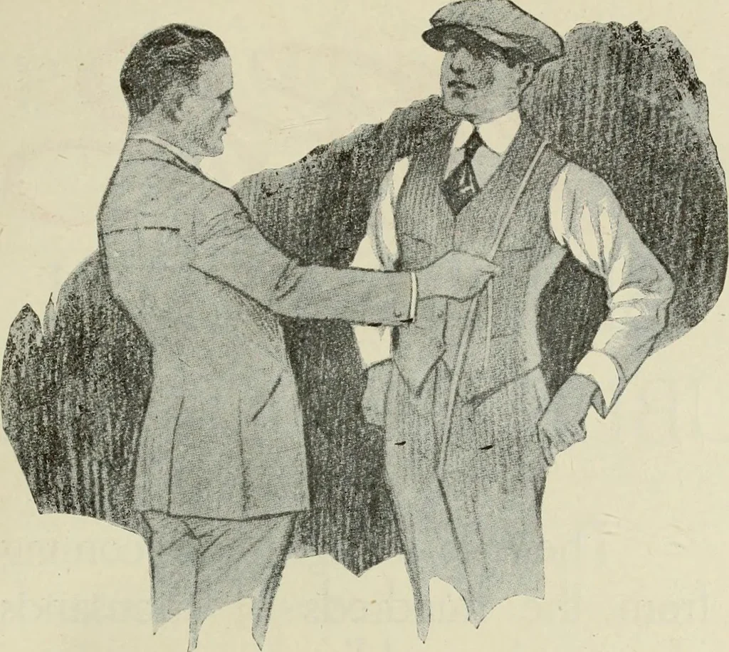 An illustration from Men's wear of Canada (January-December 1919), 1919, leaf 114