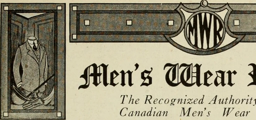 An illustration from Men's wear of Canada (January-December 1919), 1919, leaf 118
