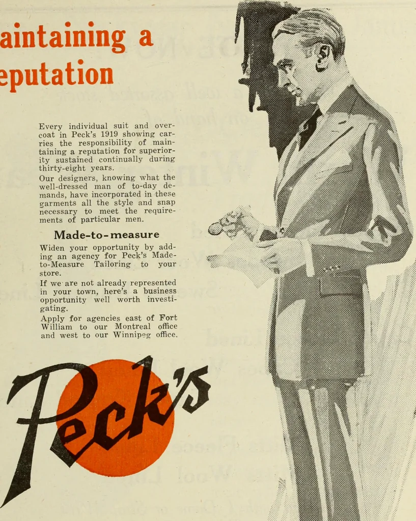 An illustration from Men's wear of Canada (January-December 1919), 1919, leaf 16