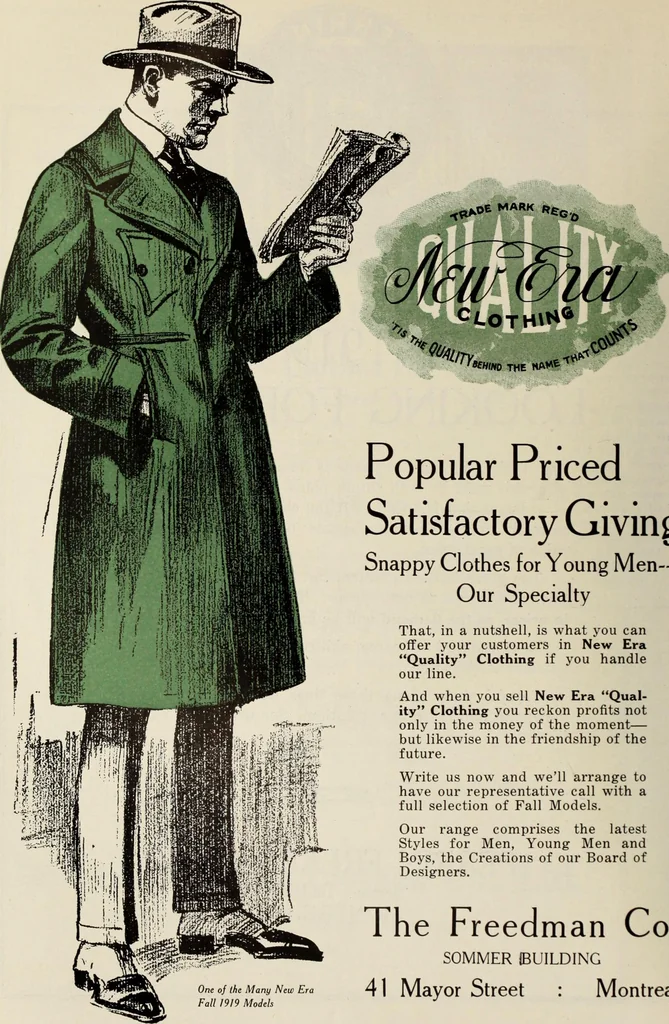 An illustration from Men's wear of Canada (January-December 1919), 1919, leaf 161